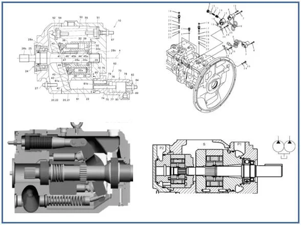 Taiwan Yeoshe Variable Piston Pump V25A1r10X V25A2r10X and All Series Hydraulic Oil Pump